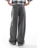 ASOS DESIGN baggy jeans in gray