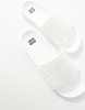 ASOS DESIGN sliders in white