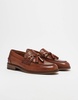 ASOS DESIGN tassel loafers in tan leather