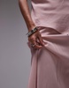 Topshop bias maxi skirt in pink - part of a set