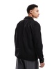 Brave Soul button through jacket with collar in black