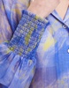 AllSaints Isla Inspiral sheer shirt in blue - part of a set