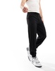 ASOS DESIGN smart straight leg joggers in black