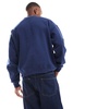 Cotton On boxy fit crew fleece sweatshirt in indigo