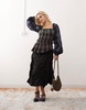 COLLUSION long sleeve top in spliced checks