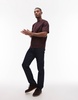 ARKET heavy interlock jersey oversized T-shirt in burgundy
