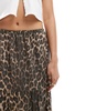 ASOS DESIGN poplin tiered maxi skirt in leopard print