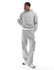 ASOS DESIGN premium 400gsm heavyweight boxy oversized hoodie in washed gray