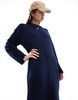 ASOS DESIGN seam front midaxi dress in navy