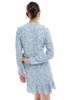 Only wrap mini dress in blue ditsy floral