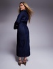 ASOS DESIGN design top collar shirt dress in blue