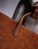 River Island suede east west tote bag in brown