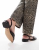 ALDO Clementinne slingback flats with toe cap in black