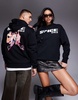 ASOS DESIGN unisex oversized licensed hoodie with The Spice Girls prints in black