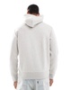 Polo Ralph Lauren central script logo double knit hoodie in gray heather