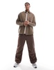 Jack & Jones heavy twill shirt in brown