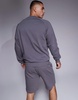 HUGO Bodywear tonal logo sweatshirt in gray