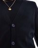 ASOS DESIGN knitted cardigan in navy - part of a set
