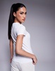 Armani Exchange central logo t-shirt in white