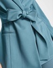 ASOS DESIGN Petite jersey belted suit blazer in teal