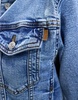ASOS DESIGN denim western jacket in midwash blue