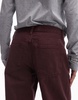 ARKET Cloud low rise baggy wide leg jeans in washed burgundy