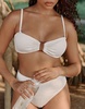 4th & Reckless x Loz Vassallo lulu crinkle high waist bikini bottoms in cream