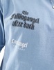 ADPT oversized t-shirt with chest print in pastel blue