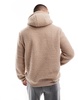 Brave Soul borg hoodie in stone