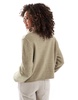 ASOS DESIGN fluffy knit cardigan in brown