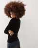 Weekday Una chenille turtleneck in black