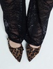 River Island pointed Mary Jane ballet in leopard print