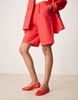 ASOS DESIGN Lattitude jelly weave ballet flats in red