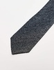 ASOS DESIGN tie with grunge texture in black