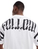 Bershka back graphic t-shirt in white
