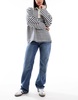 Bershka straight leg jeans in dark wash