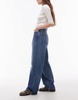 ARKET Amber barrel leg jeans in aged washed blue