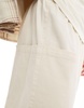 ADPT wide fit pull-on cargo pants in off-white
