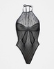 Ann Summers sweet surprise crotchless bodysuit in black