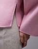 ARKET light double wool cocoon top with long sleeves in pink