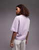 ARKET heavyweight boxy T-shirt in lilac