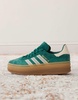 adidas Originals Gazelle Bold sneakers in collegiate green