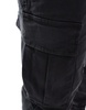 Bershka cuffed cargo pants in black