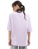 Bershka oversized boyfriend T-shirt in lilac