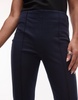 ARKET cropped slim fit straight leg pants in navy blue