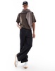 Bershka boxy t-shirt in brown