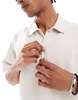 Bershka relaxed shirt in ecru