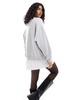 ONLY layered sweat mini dress in light gray