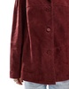 ASOS DESIGN real suede 70s jacket in red
