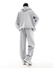 Bershka premium wide leg sweatpants in gray - part of a set